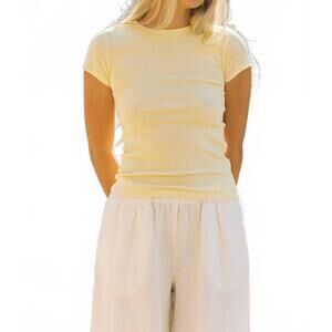 NEW LA RELAXED bebe organic tee in lemon